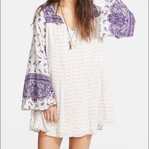 DREAMY DAZE FREE PEOPLE BELL SLEEVED DRESS